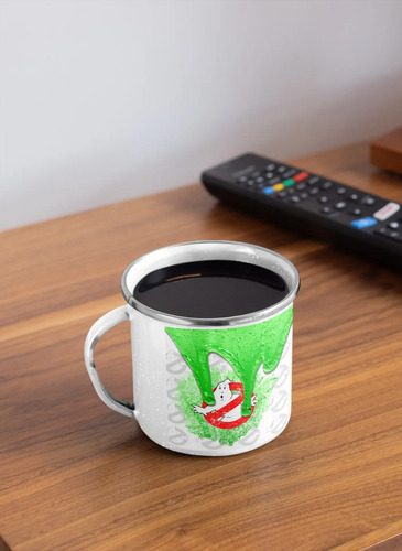 Taza Enlozada Equipo Cazafantasmas - Unidos Contra Fantasmas Blanco Regalo
