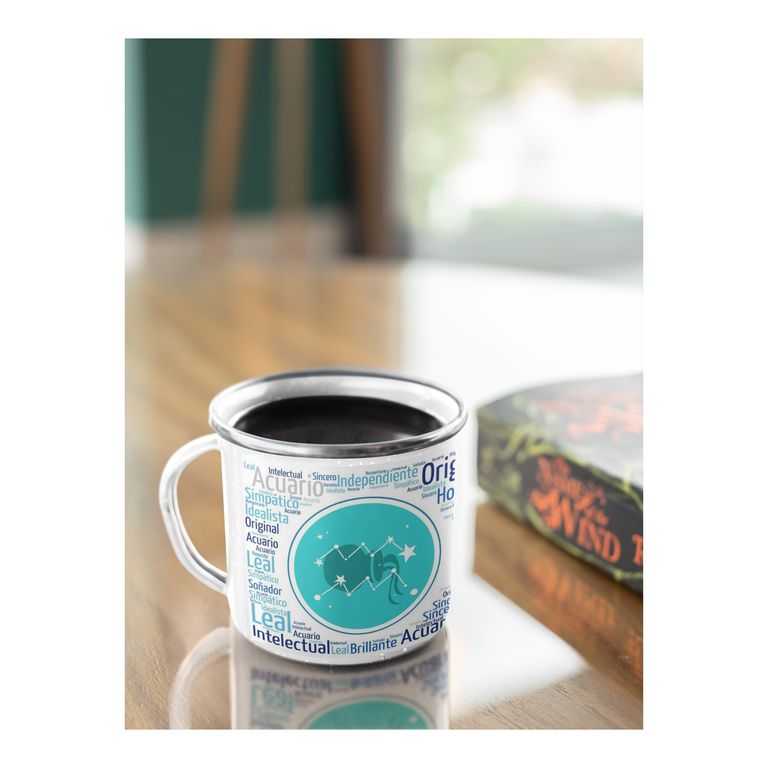 Taza Enlozada Acuario - Libertad y Fraternidad