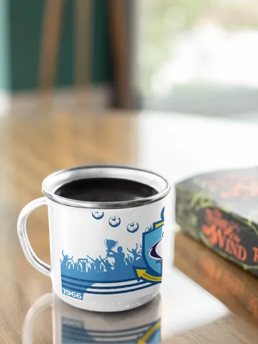 Taza Lechero Enlozado Club Deportes Antofagasta Fútbol Chile Blanco Regalo