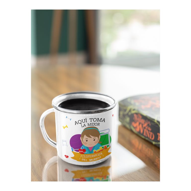 Taza Enlozada Fisioterapeuta - Movimiento y Motivación M