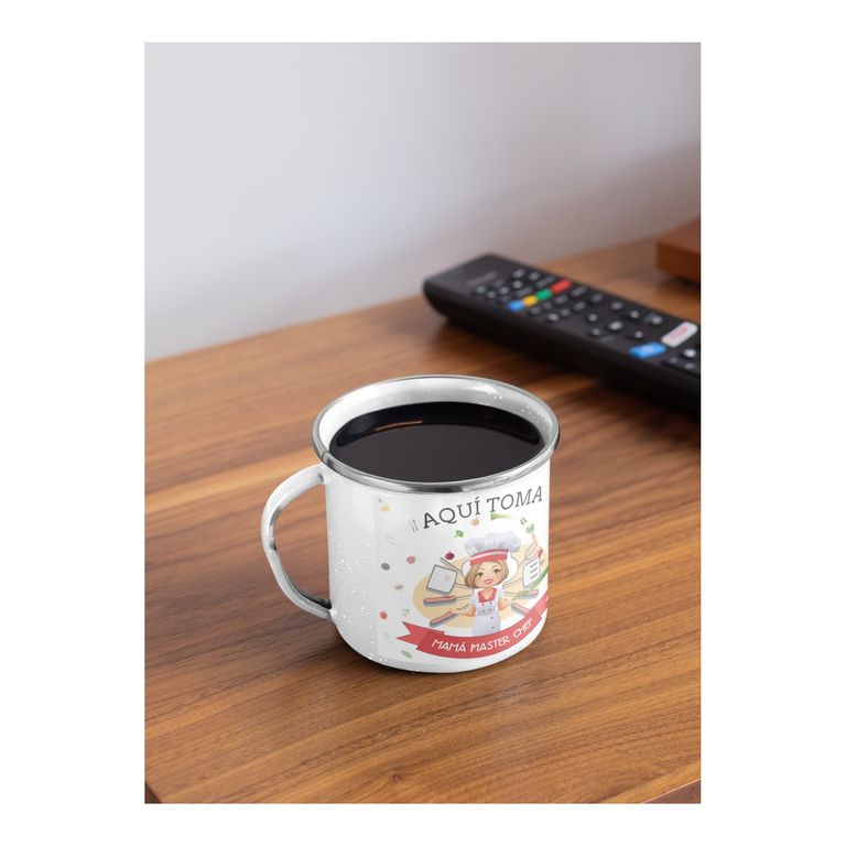 Taza Enlozada Mamá Master Chef - Sabores del Corazón