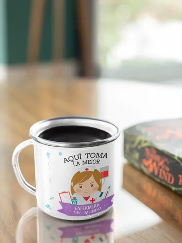 Taza Enlozada Entre Turnos Y Tés - Enfermero