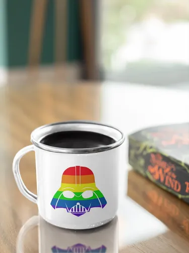 Taza Enlozada Orgullo Galáctico - Dark Vade Blanco Dark Vade