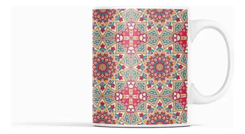 Taza Mandalas - Patrones Que Despiertan Blanco