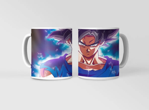 Taza Ultra Instinct Goku - Poder Desatado Blanco