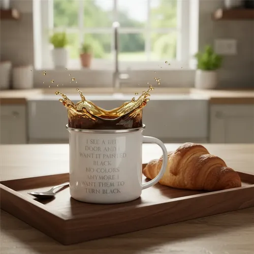 Taza Enlozada The Rolling Stones - Ritmos Rebeldes Blanco