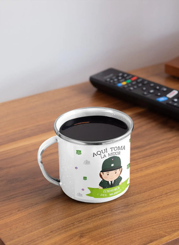 Taza Enlozada Gendarmería - Valor Y Vigilancia
