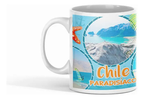 Taza Chile Inolvidable - Escenas Paradisíacas Blanco