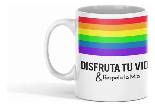 Taza Vive Y Deja Vivir - Respeto Lgbtq+ Blanco