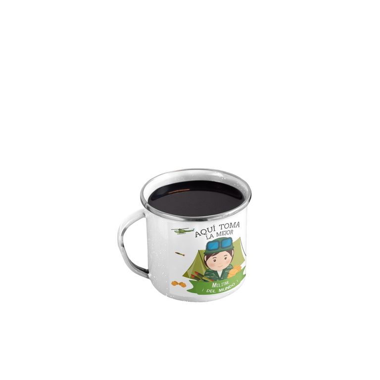 Taza Enlozada Militar - Disciplina y Determinación M