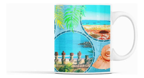 Taza Chile Inolvidable - Escenas Paradisíacas Blanco