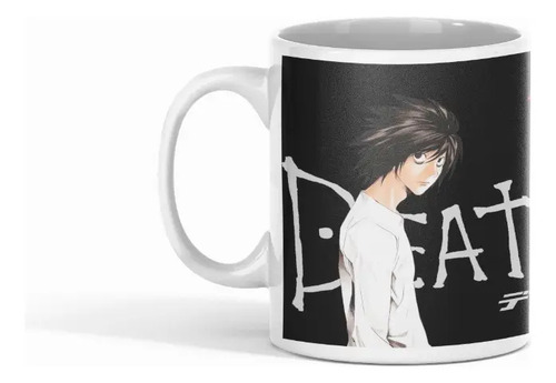 Taza Death Note - Para Fans Del Thriller Psicológico Blanco