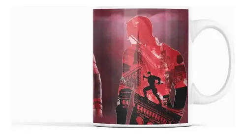 Taza Daredevil - Justicia Que Emerge En Sombra Blanco
