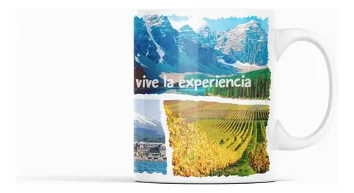 Taza Maravillas De Chile - De Rapa Nui A Patagonia Blanco