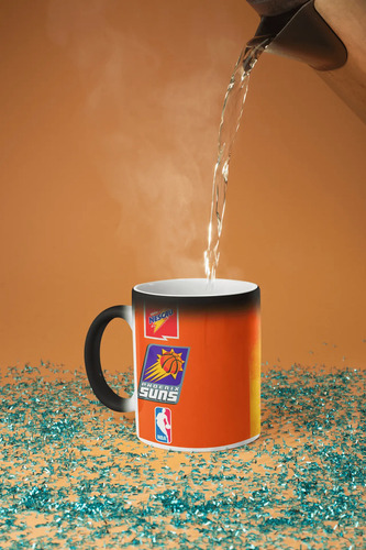 Taza Magica Phoenix Suns - Nba Negro Nba