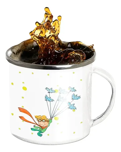 Taza Enlozada El Principito - Aventuras Celestiales Blanco Aventuras Celestiales