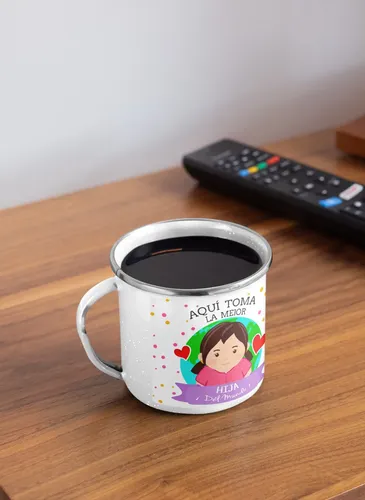 Taza Enlozada Mejor Hija Del Mundo - Orgullo Y Alegría Blanco Mejor Hija Del