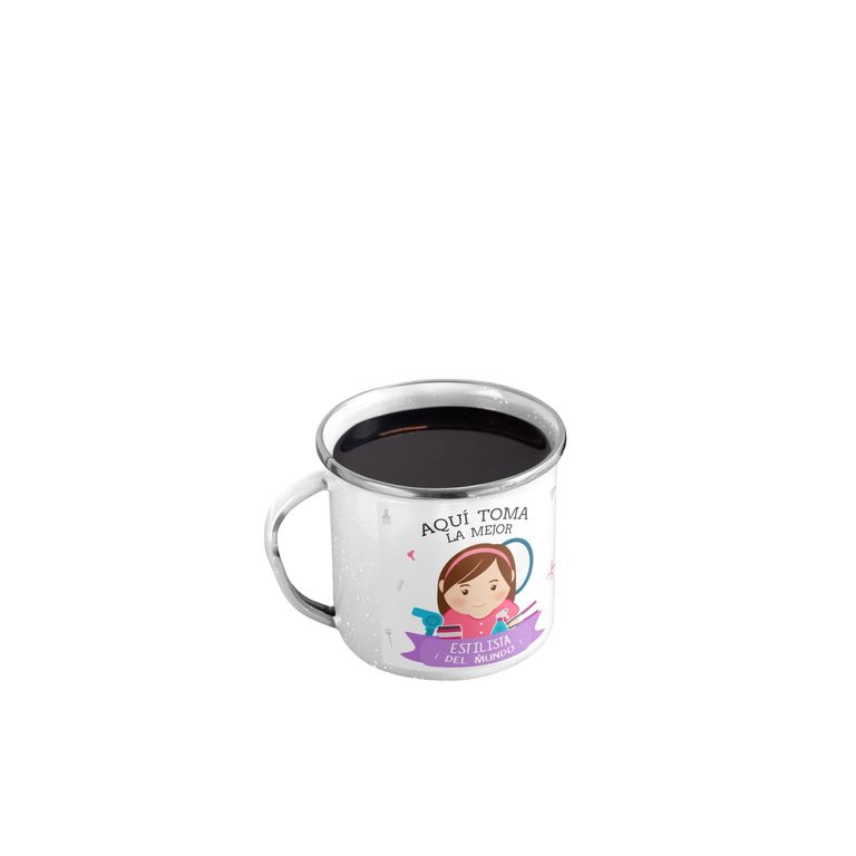 Taza Enlozada Creatividad y Café - Días de Estilista