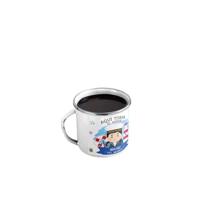 Taza Enlozada Orgullo Marino - Valor y Vigor en Alta Mar H