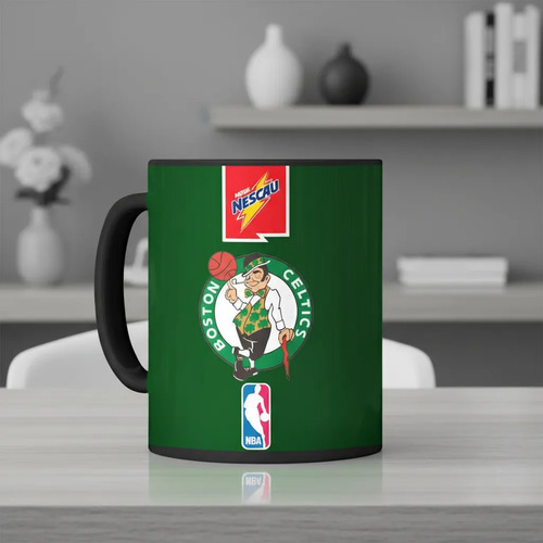 Taza Mágica Boston Celtics - Nba 01 Negro Nba