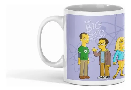 Taza The Big Bang Theory - Ecuaciones De La Amistad Blanco