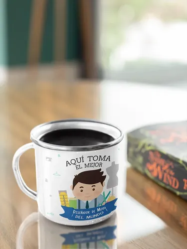 Taza Enlozada Inspiración Y Infusiones - Diseñador