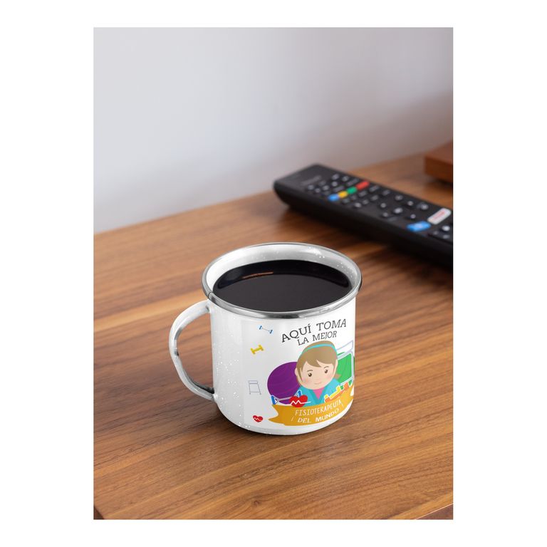Taza Enlozada Fisioterapeuta - Movimiento y Motivación M