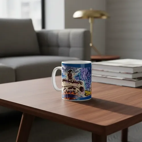 Taza Dragon Ball Ultra Instinct Goku Blanco