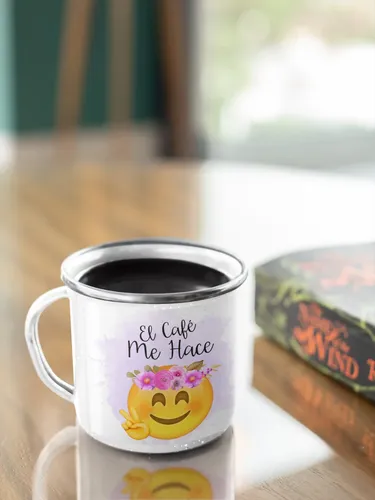 Taza Enlozada Fiesta De Emoticones Cumpleaños Y Fiestas Blanco Regalo