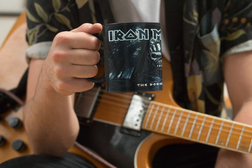 Taza Mágica De Iron Maiden - Bandas De Rock 03 Negro Iron Maiden Eddie