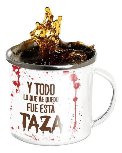 Taza Enlozada Zombie - Apocalipsis Ahora Blanco