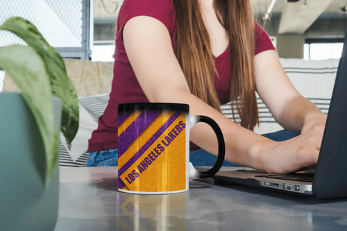 Taza Mágica Los Ángeles Lakers - Nba Negro Nba