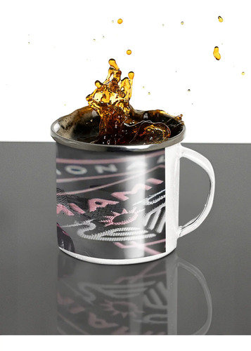 Taza Enlozada Lechera Lionel Messi Inter De Miami Negro Lionel Messi Inter