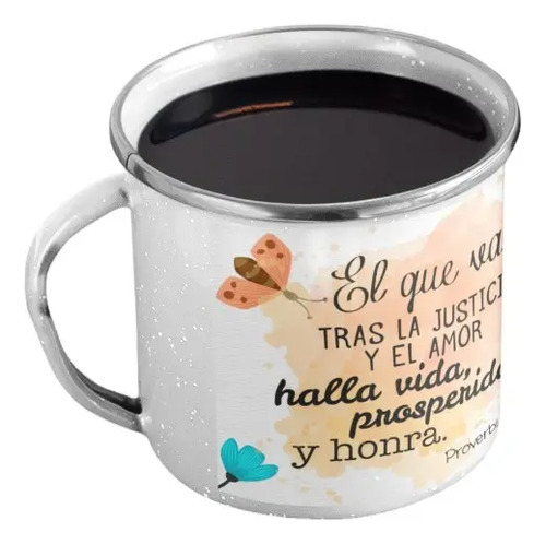 Taza Enlozada Sentido Cristiano - Fe Y Devoción Blanco
