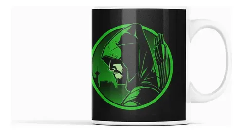 Taza Héroes Dc - Revelaciones Rápidas Arrow Blanco