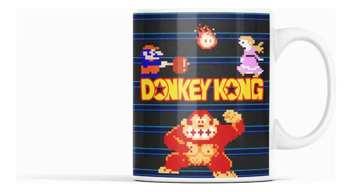 Taza Donkey Kong - Rescate En Las Alturas Blanco