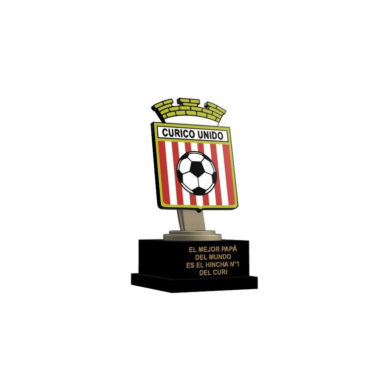 Trofeo Curico Unido Mejor Papá Regalo Fútbol Chileno