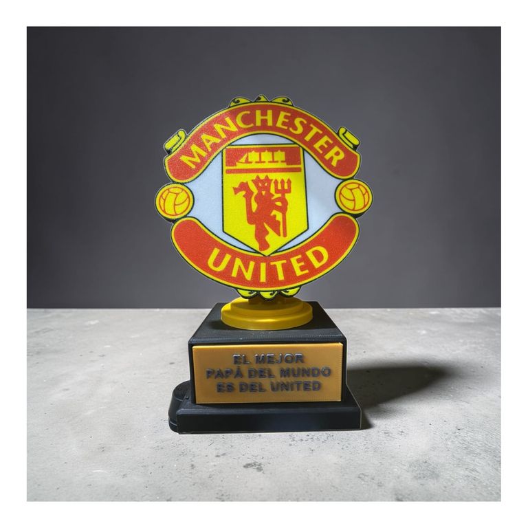Trofeo Manchester United Mejor Papá Regalo Fútbol Ingles