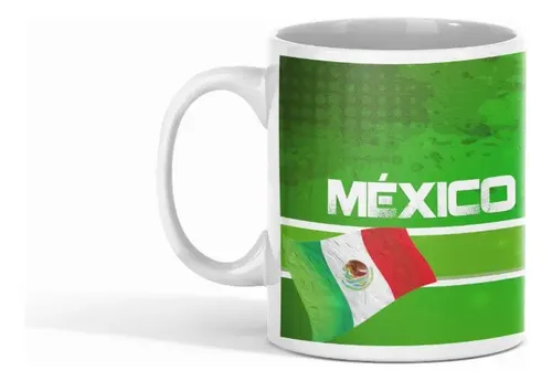 Taza Selección De México Verde Eterna - Futbol Mexicano Blanco