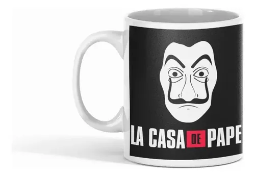 Taza La Casa De Papel - Estrategias De Escape Blanco
