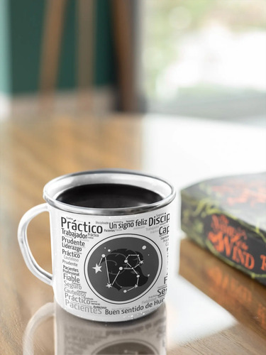 Taza Enlozada Capricornio - Disciplina Y Responsabilidad Blanco Signos Zodiaco