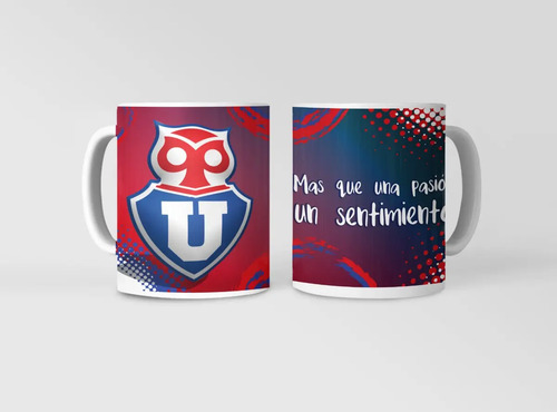 Taza Orgullo Azul - U De Chile Blanco