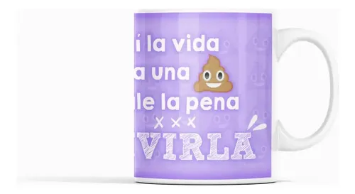 Taza Popó Alegre Y Cafe Blanco