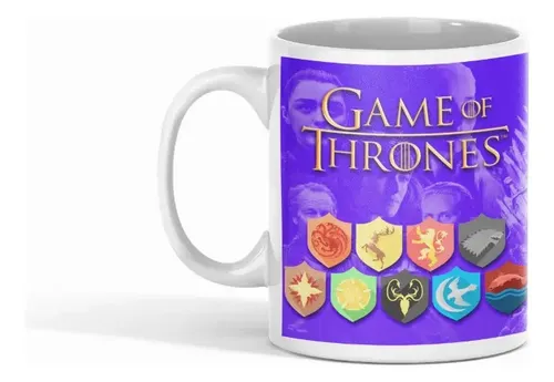 Taza Juego De Tronos - Tronos Con Gendry Blanco