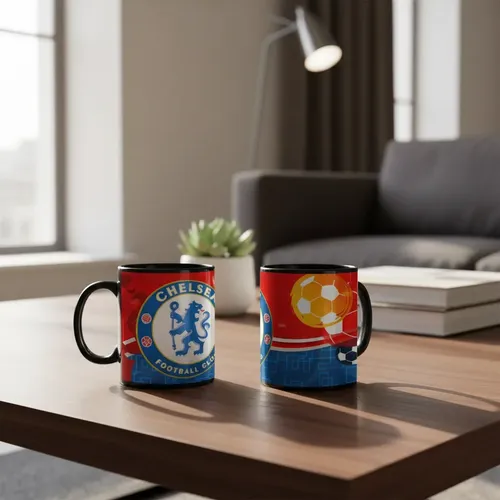 Taza Magica Club Chelsea Futbol Ingles The Blues Londres Negro Fútbol