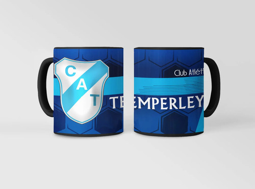 Taza Equipo De Fútbol Argentino Temperley Celestes Negro Fútbol