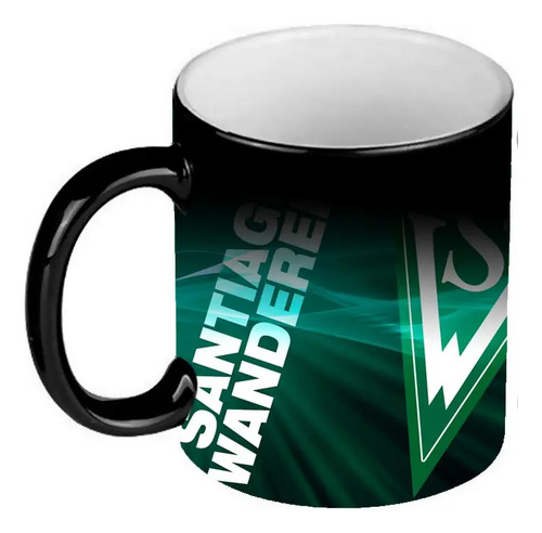 Taza Mágica Club Santiago Wanderers Futbol Chileno Negro Santiago Wanderers