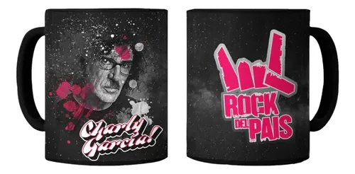 Taza Magica Charly Garcia Rock Argentino Negro Charly Garcia Rock Argentino