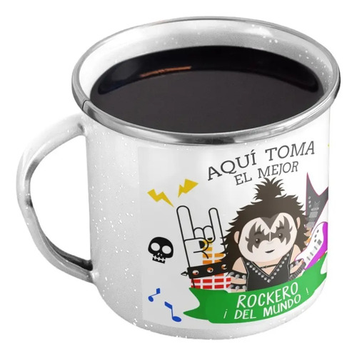 Taza Enlozada Mejor Roquero - Leyenda Del Escenario Blanco Mejor Roquero