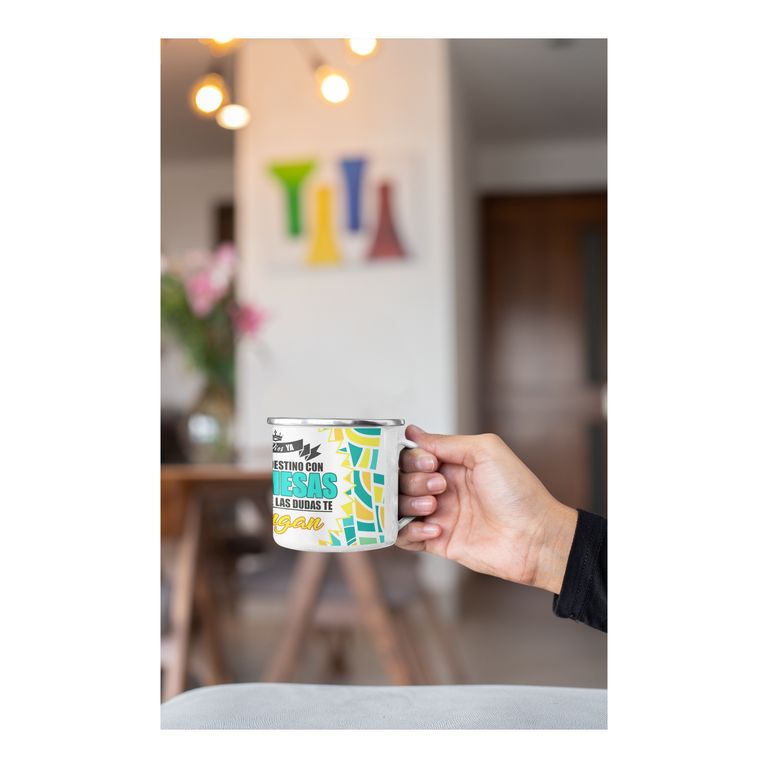 Taza Enlozada Luz de Guía Espiritual